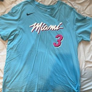 Mens Nike Miami Nights Heat Dwayne Wade Shirt Jersey